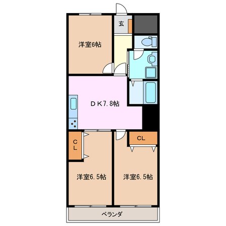 平田町駅 徒歩13分 5階の物件間取画像